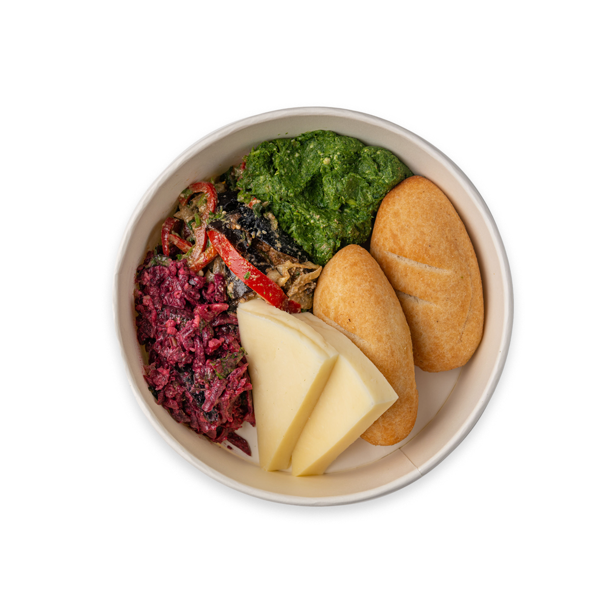 მჭადი - ყველისა და ფხალეულის ლანჩბოქსი